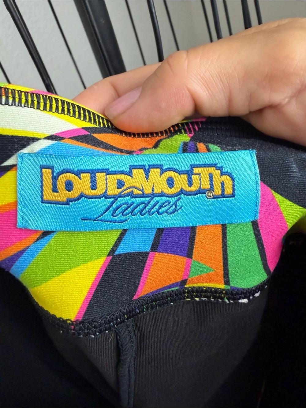 LOUDMOUTH Ladies Golf Skort Multicolor Geometric Birds of a Feather size Small